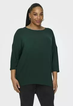 Футболка с длинными рукавами Carlamour 3/4 ONLY Carmakoma, цвет green gables 1