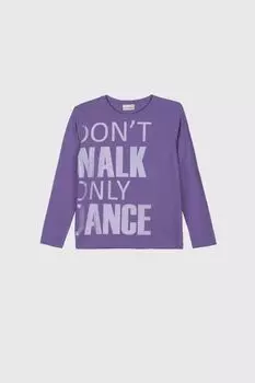 Футболка с длинными рукавами Coccodrillo фиолетовый с принтом