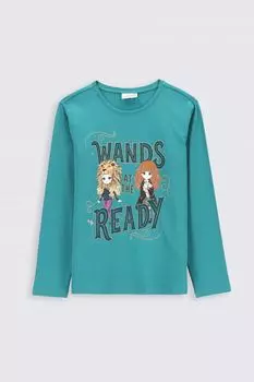 Футболка с длинными рукавами Coccodrillo Harry Potter, зеленый