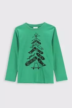 Футболка с длинными рукавами Coccodrillo красный с оттиском