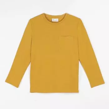 Футболка с длинными рукавами Coccodrillo мед гладкий с карманом