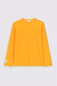 Футболка с длинными рукавами Coccodrillo оранжевый с принтом