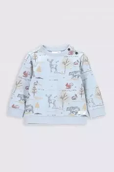 Футболка с длинными рукавами Coccodrillo синий с принтом