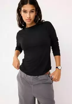 Футболка с длинными рукавами Crew Neck Regular Fit Next, черный