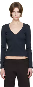 Футболка с длинными рукавами Dewi FLORE FLORE, темно-синий