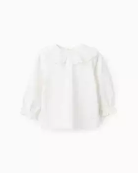 Футболка с длинными рукавами для девочки Zippy, белый