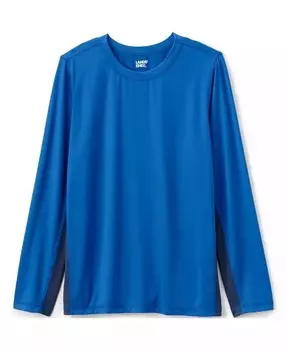 Футболка с длинными рукавами для мальчиков Lands' End, серый