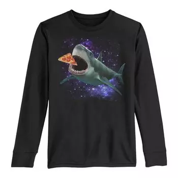 Футболка с длинными рукавами для мальчиков 8–20 лет Shark Space Pizza Licensed Character