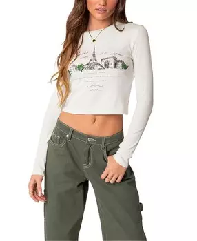 Футболка с длинными рукавами Edicted Phillipa Edikted, белый