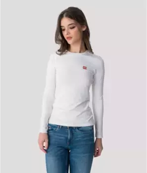 Футболка с длинными рукавами Elizabeth Retro Jeans, белый