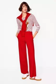 Футболка с длинными рукавами Ella Breton из 100% хлопка Boden, красный