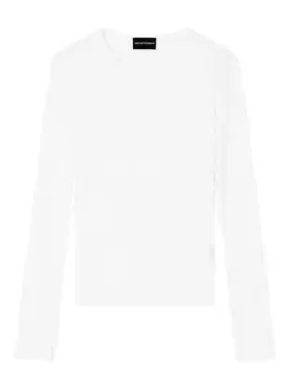 Футболка с длинными рукавами EMPORIO ARMANI, белый