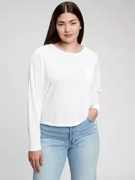 Футболка с длинными рукавами Gap, белый