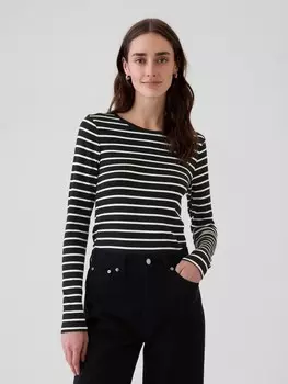 Футболка с длинными рукавами Gap, черный