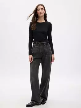 Футболка с длинными рукавами Gap, черный