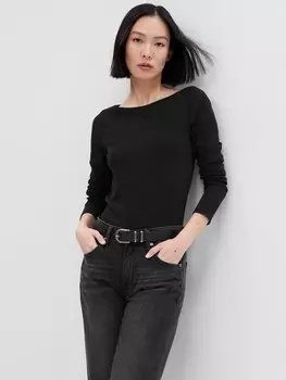 Футболка с длинными рукавами Gap, черный