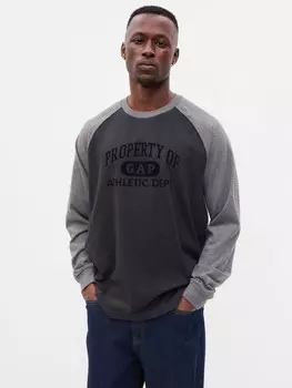 Футболка с длинными рукавами Gap, черный