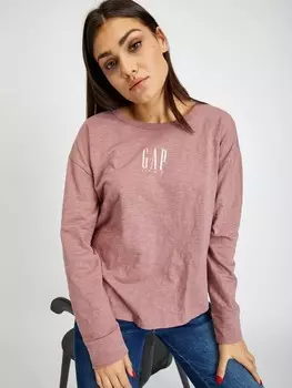 Футболка с длинными рукавами Gap, розовый