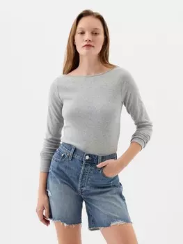 Футболка с длинными рукавами Gap, серый