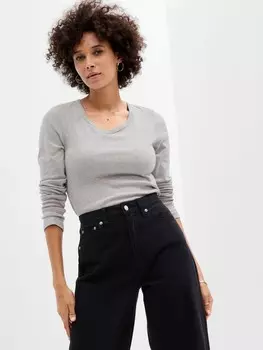 Футболка с длинными рукавами Gap, серый