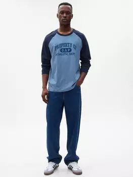 Футболка с длинными рукавами Gap, синий