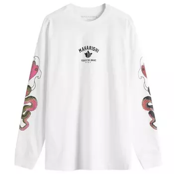 Футболка с длинными рукавами «Год змеи» Maharishi, белый