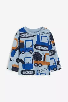 Футболка с длинными рукавами H&M, синий
