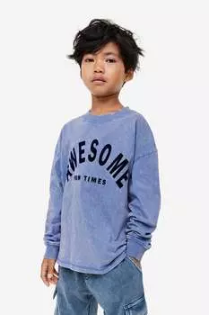 Футболка с длинными рукавами H&M, синий