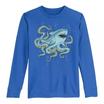 Футболка с длинными рукавами Half Shark Half Octopus Sharktopus для мальчиков 8–20 лет Licensed Character