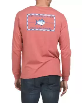 Футболка с длинными рукавами Heather Original Skip Jack Southern Tide, цвет Dusty Coral