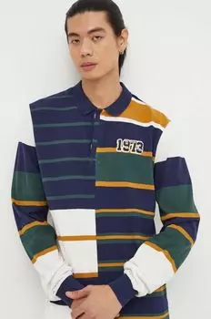 Футболка с длинными рукавами, хлопок Pepe Jeans, темно-синий