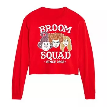 Футболка с длинными рукавами Hocus Pocus Broom Squad Sisters для юниоров Licensed Character, красный