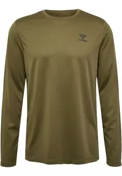 Футболка с длинными рукавами Hummel, оливковый
