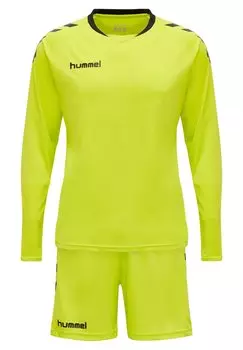 Футболка с длинными рукавами Hummel, зеленый неон