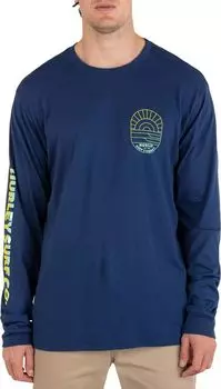 Футболка с длинными рукавами Hurley Everyday Clean Lines, голубой