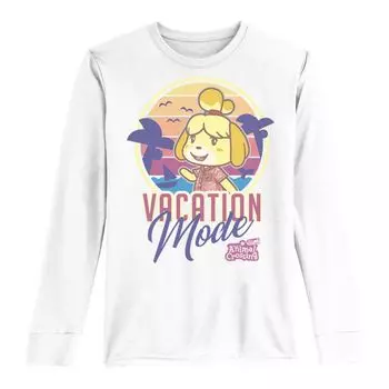 Футболка с длинными рукавами и графическим рисунком Animal Crossing New Horizons Isabelle для мальчиков 8–20 лет Licensed Character