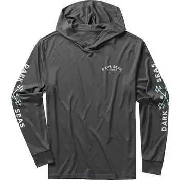 Футболка с длинными рукавами и капюшоном exploration uv Dark Seas, серый