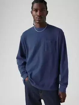Футболка с длинными рукавами и карманами Levi's, синий