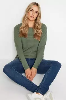 Футболка с длинными рукавами и круглым вырезом Long Tall Sally, зеленый