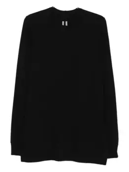 Футболка с длинными рукавами и круглым вырезом Rick Owens, черный