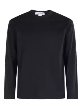 Футболка с длинными рукавами и логотипом Comme Des Garons Shirt, синий