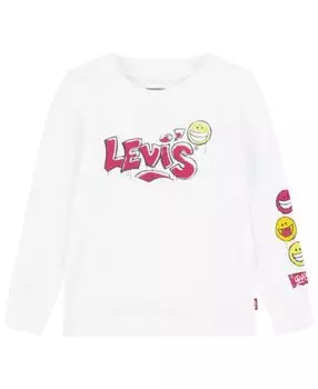 Футболка с длинными рукавами и логотипом для маленьких мальчиков Levi's