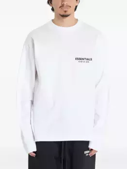 Футболка с длинными рукавами и логотипом FEAR OF GOD ESSENTIALS, белый