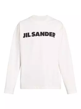 Футболка с длинными рукавами и логотипом Jil Sander