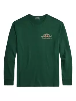 Футболка с длинными рукавами и логотипом Polo Ralph Lauren, зеленый