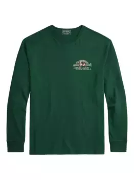 Футболка с длинными рукавами и логотипом POLO RALPH LAUREN, зеленый