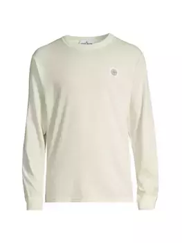 футболка с длинными рукавами и логотипом Stone Island, цвет plaster