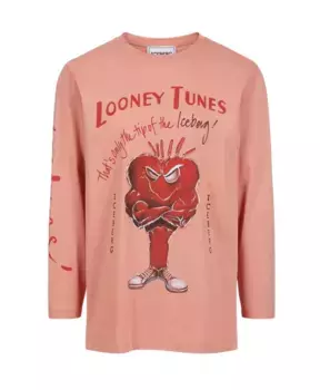 Футболка с длинными рукавами и мультяшной графикой Looney Tunes Iceberg, красный