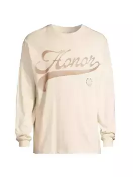 Футболка с длинными рукавами и надписью «Ода дому в центре города» Honor The Gift, цвет bone