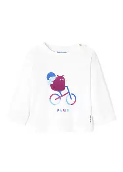 Футболка с длинными рукавами и принтом для маленьких мальчиков Jacadi Paris
